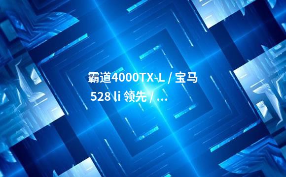 霸道4000TX-L / 宝马 528 li 领先 / 丰田皇冠 3.0 v6 /